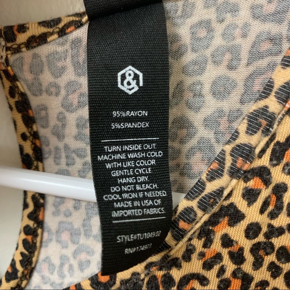Agnes & Dora Cheetah Print Ruffle Cold Shoulder Dress Size Medium - Picture 5 of 7